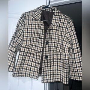 Briggs New York Houndstooth size 14 blazer